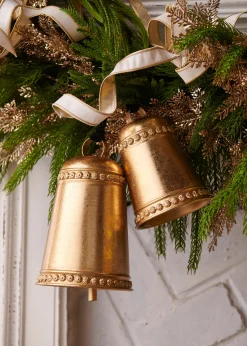 Raz Imports Raz 7" or 9.5" Gold Bell Ornament Sale