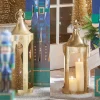 Raz Imports Raz 21" or 24" Gold Christmas Lantern New