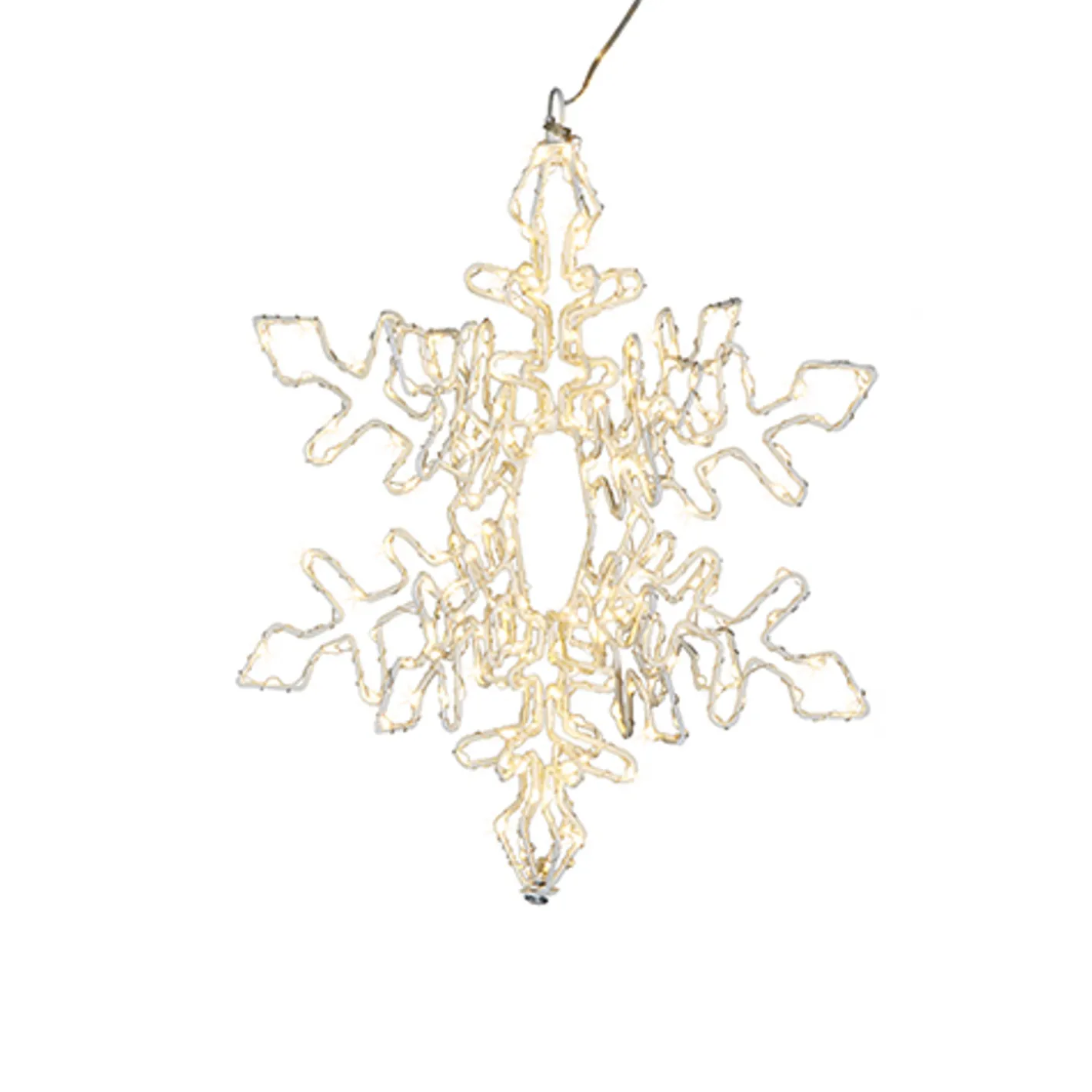 Raz Imports Raz 15.75" or 19.5" Hanging Lighted Snowflake Christmas Decoration