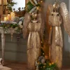 Raz Imports Raz 4' or 4.5' Large Antiqued Gold Metal Christmas Angel Standing Figure Sale