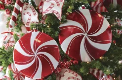 Raz Imports Raz 10" or 12" Large Peppermint Christmas Ornament New