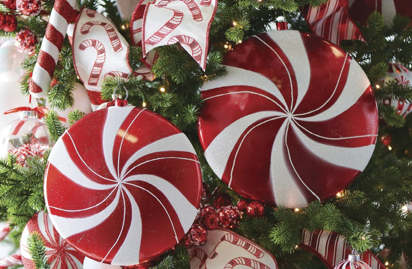 Raz Imports Raz 10" or 12" Large Peppermint Christmas Ornament New