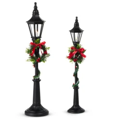 Raz Imports Raz 18.5" or 21" Lighted Black Christmas Lamp Post Outlet