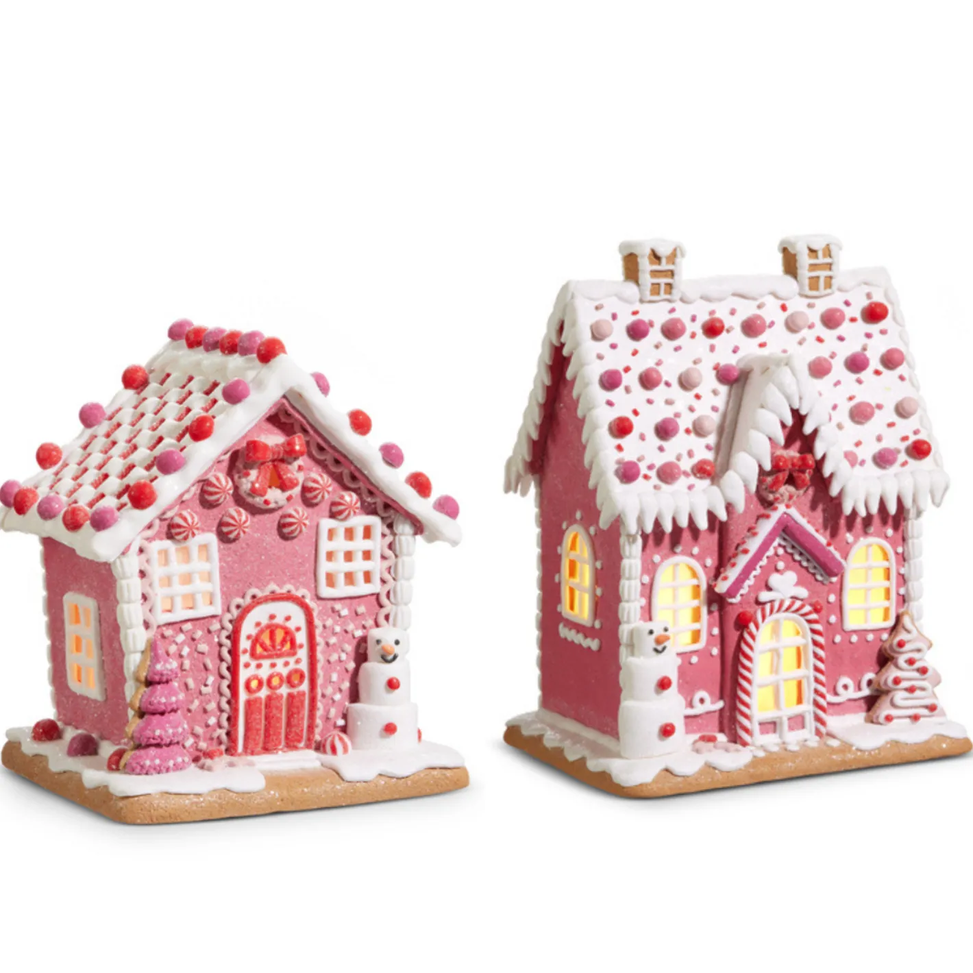 Raz Imports Raz 8.5" or 11.5" Lighted Pink Gingerbread House Best