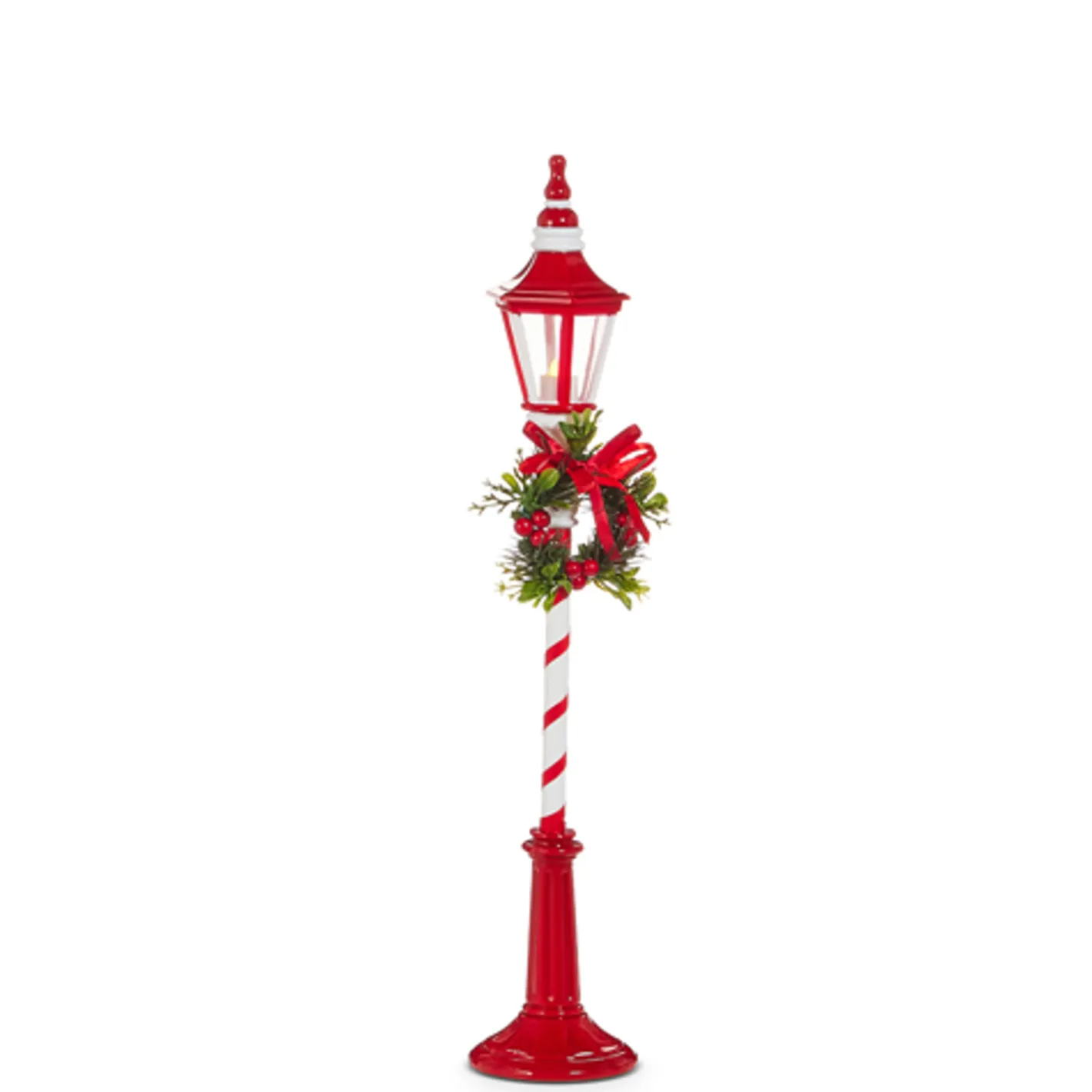 Raz Imports Raz 18.25" or 21" Lighted Red and White Christmas Lamp Post Discount