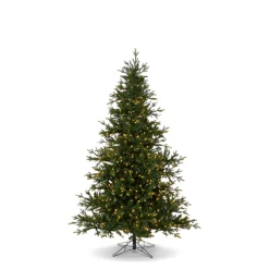 Raz Imports Raz 7.5' or 9' O Tannenbaum Aspen Fir Real Feel Christmas Tree with Brilliant LED Lights Hot