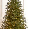 Raz Imports Raz 7.5' or 9' O Tannenbaum Nordic Fir Real Feel Christmas Tree with Brilliant LED Lights Hot