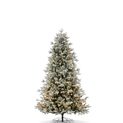 Raz Imports Raz 7.5' or 9' O Tannenbaum Snowy Nordic Fir Christmas Tree with Brilliant LED Lights Online