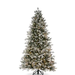 Raz Imports Raz 7.5' or 9' O Tannenbaum Snowy Nordic Fir Christmas Tree with Brilliant LED Lights Online