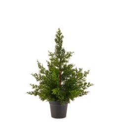 Raz Imports Raz 17" or 22" Real Feel Potted Cedar Christmas Tree Decoration Sale