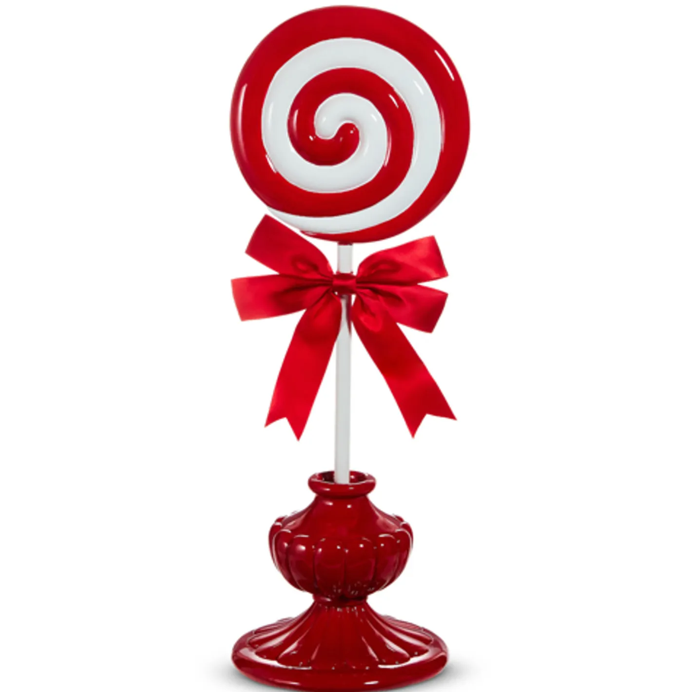 Raz Imports Raz 17" or 22" Red and White Peppermint Lollipop Christmas Figure