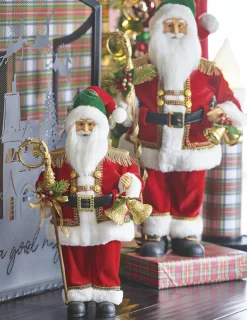 Raz Imports Raz 21.25" or 24" Traditional Santa Christmas Figure Sale
