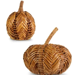 Raz Imports Raz 6.5" or 9" Wicker Pumpkin Fall or Halloween Decoration