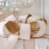 Raz Imports Raz 1.5" Pale Pink with Gold Trim Wired Christmas Ribbon R4427748 Sale