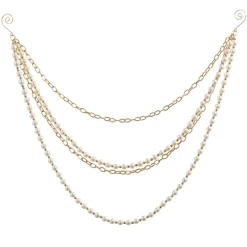 Raz Imports Raz 27" Pearl Chain Christmas Tree Garland G4417572