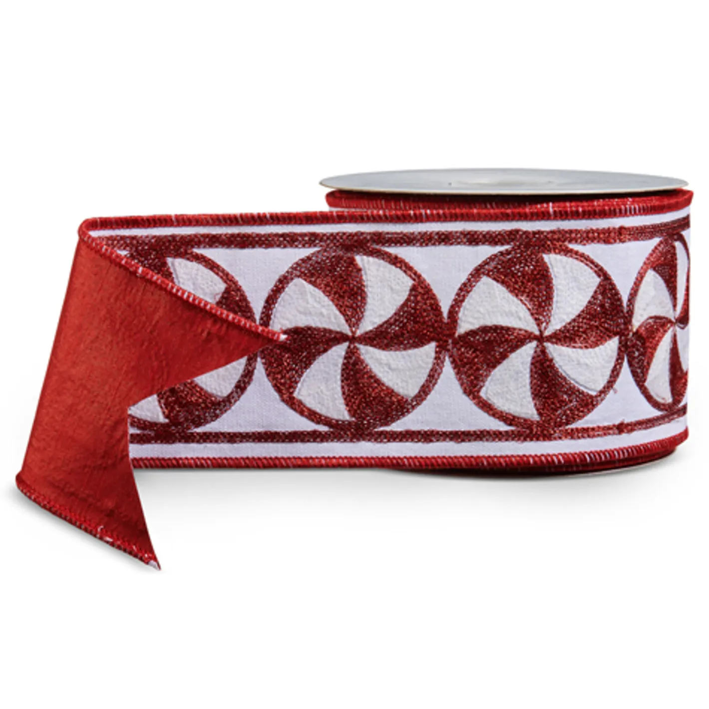 Raz Imports Raz 4" Peppermint Candy Wired Christmas Ribbon R4527760 Hot