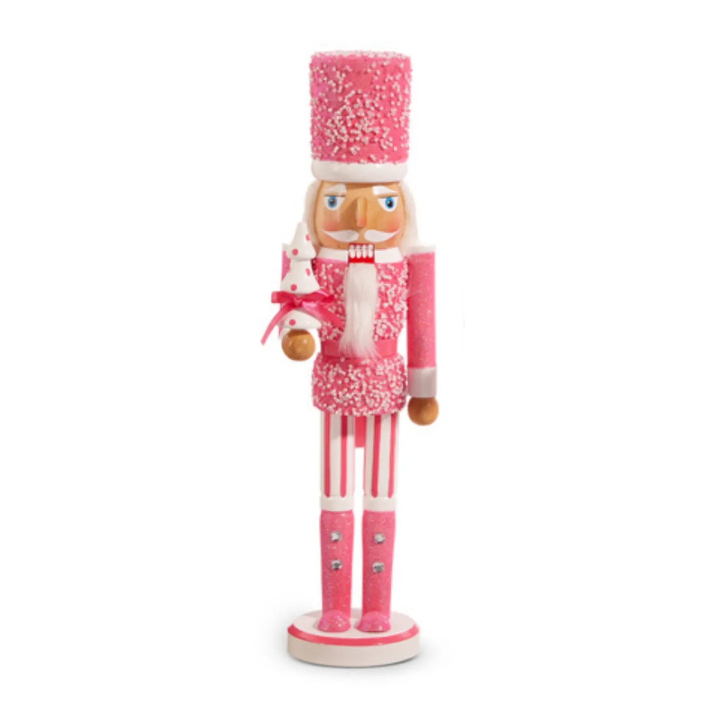 Raz Imports Raz 15.5" Pink Christmas Nutcracker Figure 4422827 New