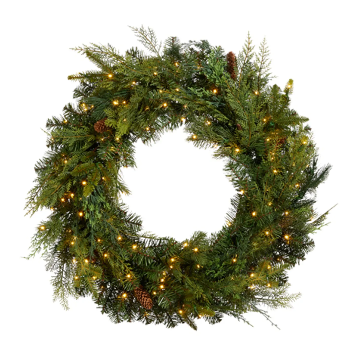 Raz Imports Raz 30" Pre-lit Blue Ridge Mountain Pine Real Feel Christmas Wreath W4409588 Discount