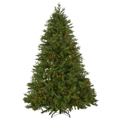 Raz Imports Raz 7.5' Pre-Lit Green Shenandoah Christmas Tree with Multicolor Lights T4152009
