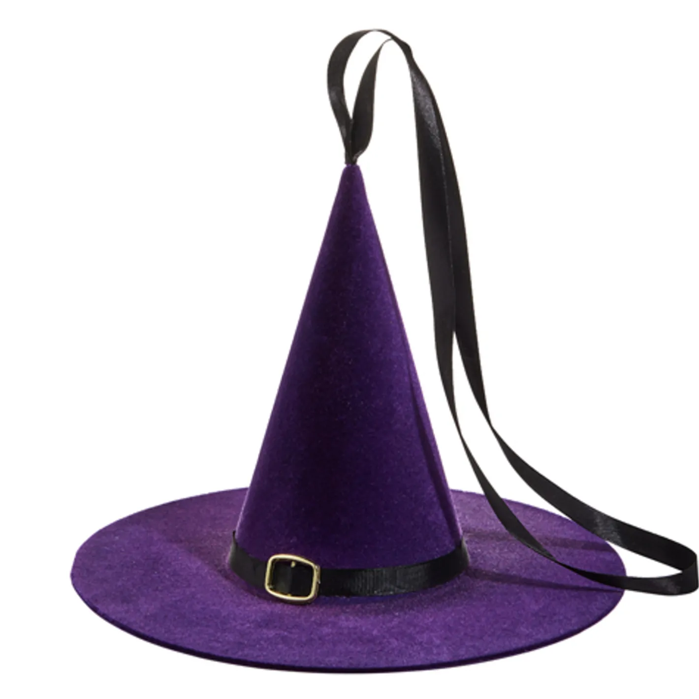 Raz Imports Raz 10" Purple Flocked Witch Hat Halloween Ornament Decoration 4540850 Hot