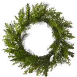 Raz Imports Raz 28" Real Feel Cedar Pine Greenery Christmas Wreath W4102412 New
