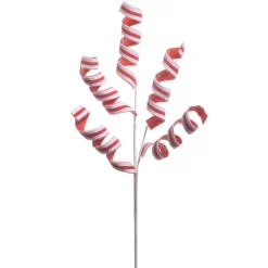 Raz Imports Raz 25" Red and White Glitter Twirl Christmas Tree Spray F4506742 Hot