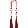 Raz Imports Raz 30" Red Jeweled Glass Christmas Tree Garland with Tassels G4427309 Discount