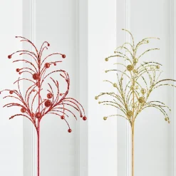 Raz Imports Raz 42" Red or Gold Glittered Ball Christmas Spray Best