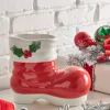 Raz Imports Raz 10" Red Santa Boot Christmas Vase or Figure 4457652