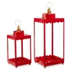 Raz Imports Raz 19.75" Red Scalloped Lantern Set Christmas Decoration 4559153 New