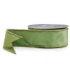 Raz Imports Raz 2.5" Sage Green Velvet Wired Christmas Ribbon R4552167 Outlet