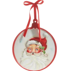 Raz Imports Raz 11.25" Santa Embossed Metal Christmas Ornament 4321322 Discount