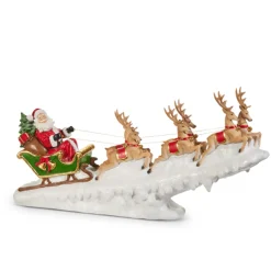 Raz Imports Raz 24" Santa with Sleigh Christmas Figure Decoration 4511695 Outlet