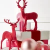 Raz Imports Raz 12.5" Set of 2 Pink Velvet Reindeer Christmas Decoration 4402407 Outlet
