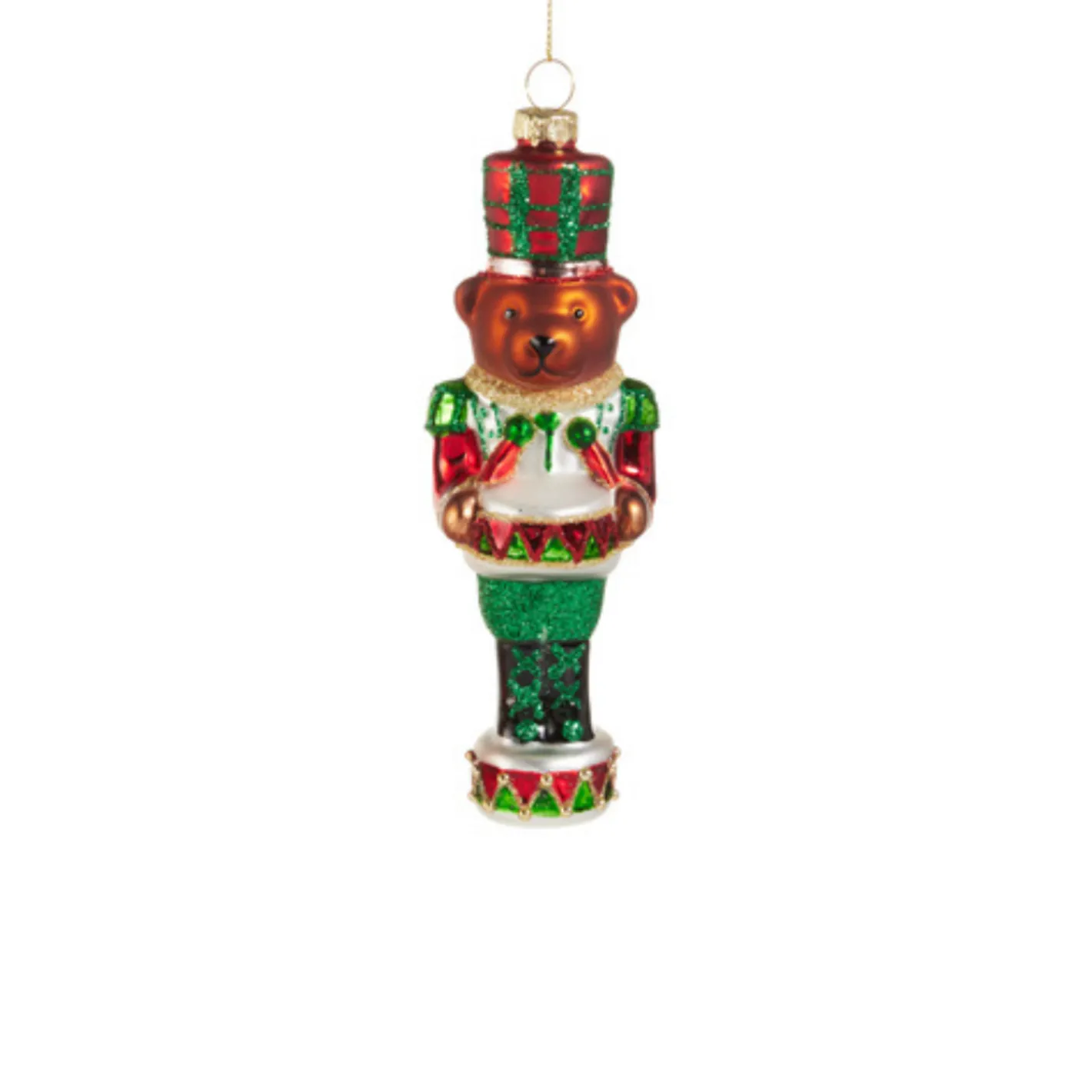 Raz Imports Raz 5.75" Set of 2 Teddy Nutcracker Glass Christmas Ornament 4522927 Discount