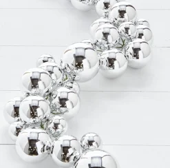 Raz Imports Raz 4' Silver Ball Christmas Garland G3832769