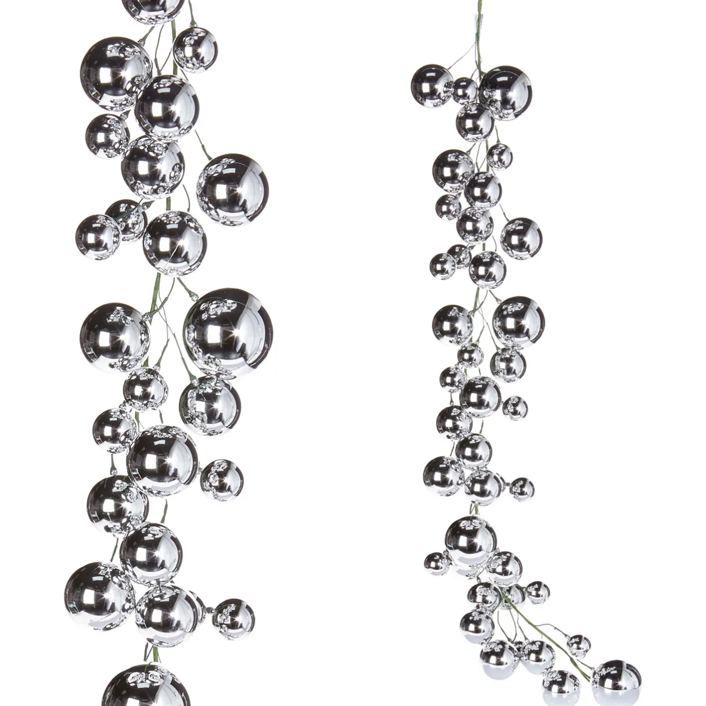 Raz Imports Raz 4' Silver Ball Christmas Garland G3832769