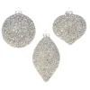 Raz Imports Raz 4" Silver Beaded Glass Christmas Ornament 4322806 Online