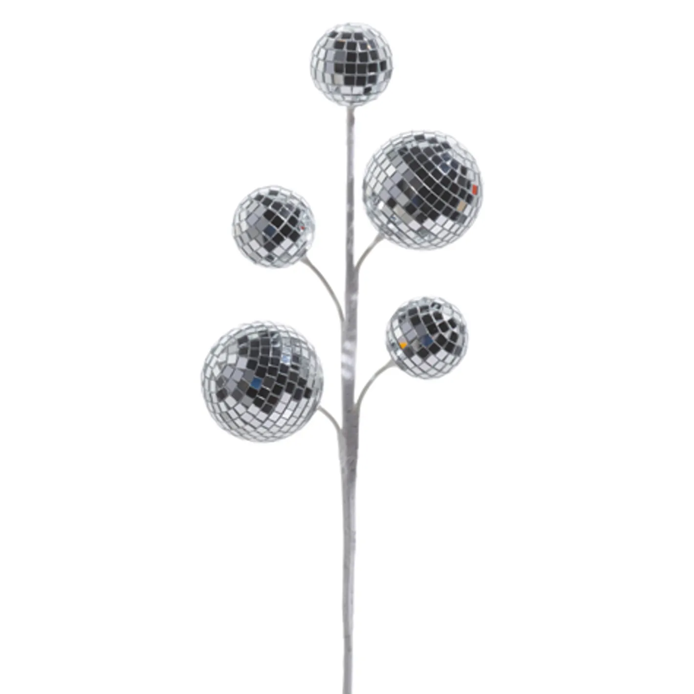 Raz Imports Raz 16" Silver Disco Ball Christmas Tree Spray F4432760 New