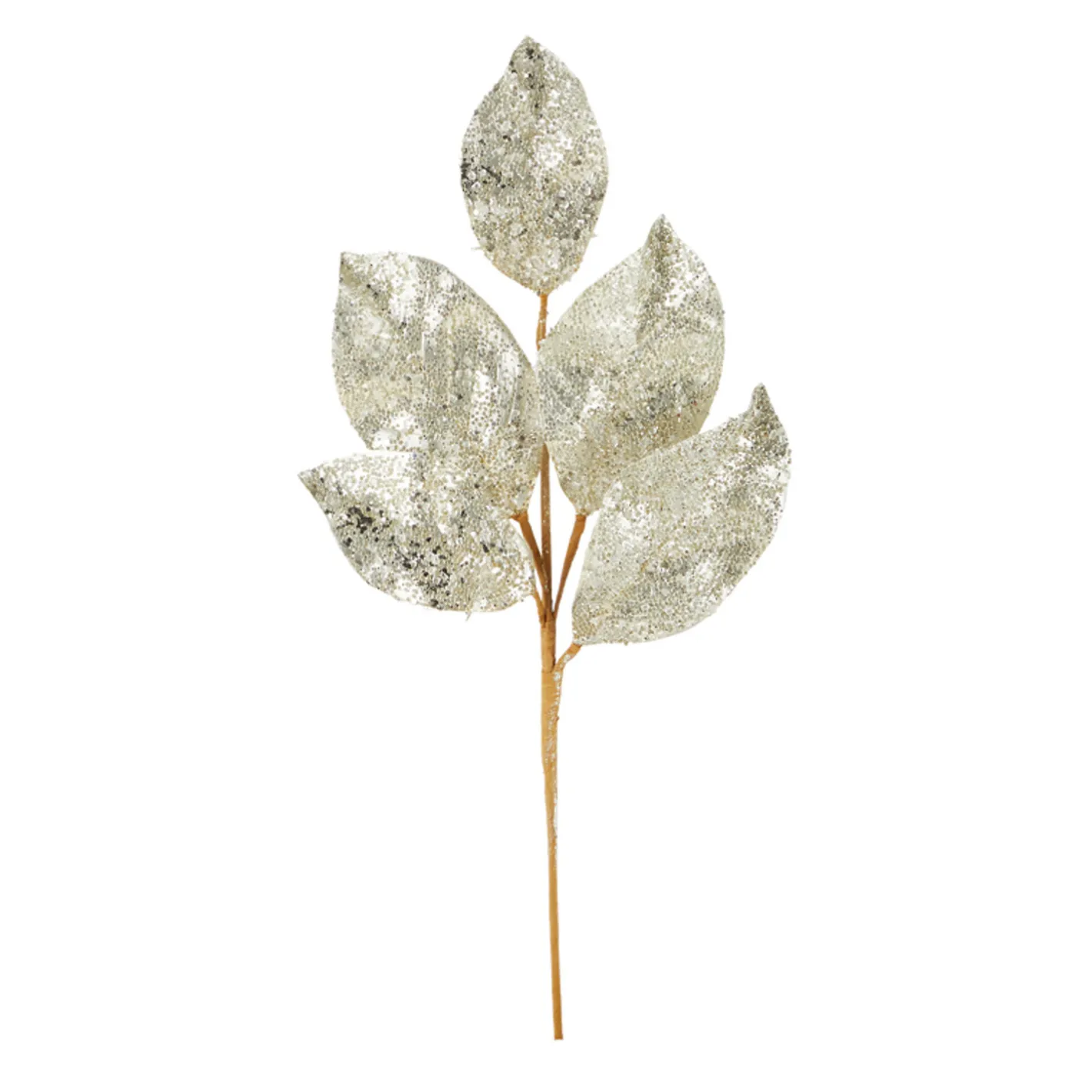 Raz Imports Raz 24" Silver or Gold Beaded Metallic Leaf Christmas Spray F4106650 Hot