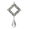 Raz Imports Raz 5.25" Silver Square Crystal Drop Christmas Ornament 4416208 New