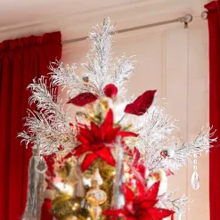 Raz Imports Raz 28" Silver Tinsel Christmas Tree Spray F4302403 Best