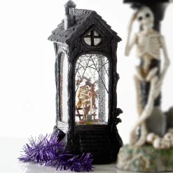 Raz Imports Raz 11.5" Skeleton Bride and Groom Lighted Water Globe Halloween Decoration 4500753 Clearance