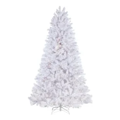 Raz Imports Raz 7.5' Snake Light Flocked White Tinsel Christmas Tree T4152011 Outlet