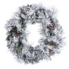 Raz Imports Raz 24" Snake Lighted Flocked Pine Christmas Wreath W4352015 Clearance