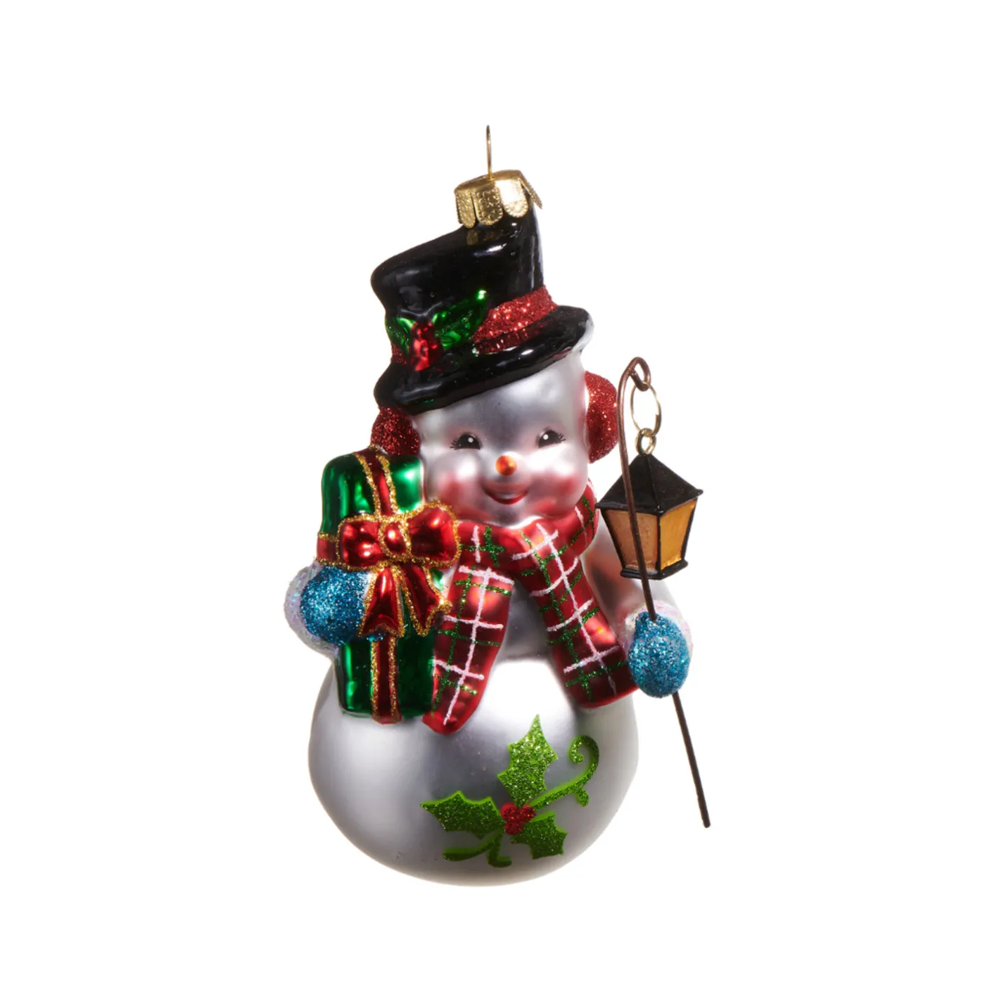 Raz Imports Raz 5" Snowman Glass Christmas Ornament 4552903 Best