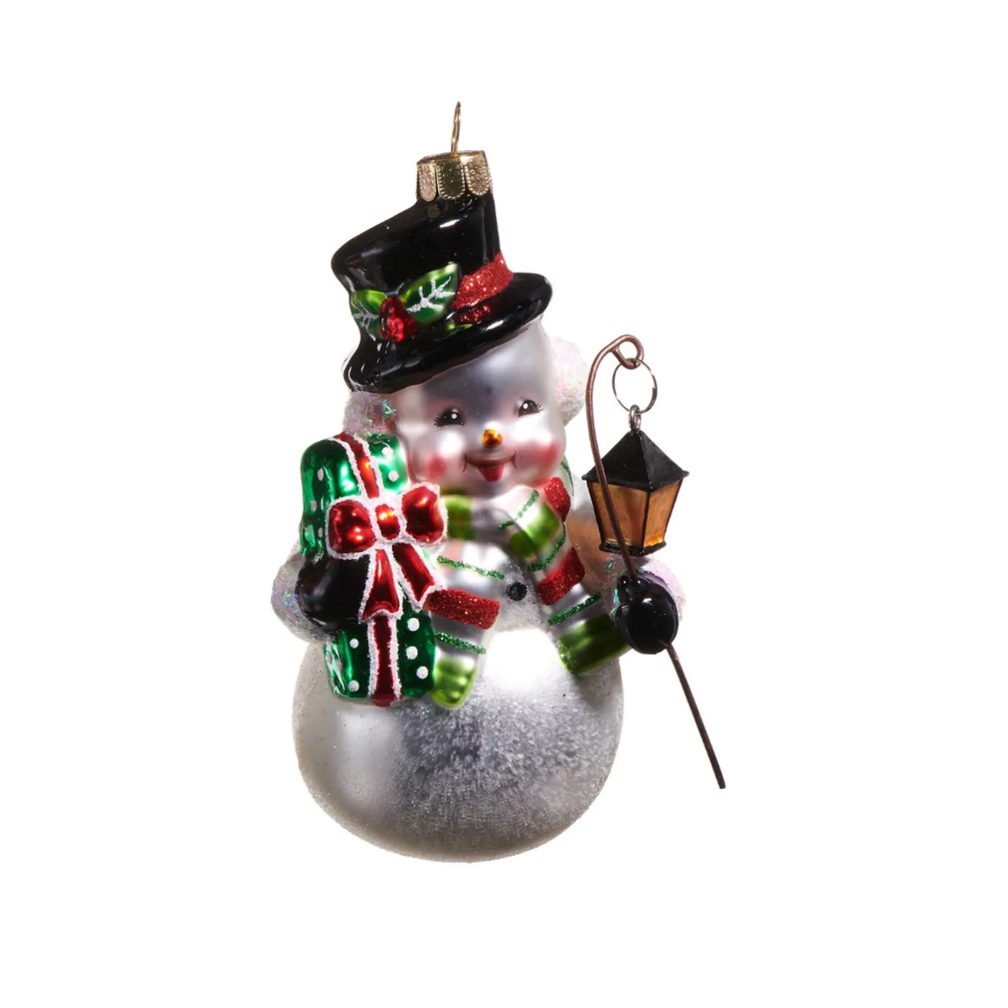 Raz Imports Raz 5" Snowman Glass Christmas Ornament 4552903 Best
