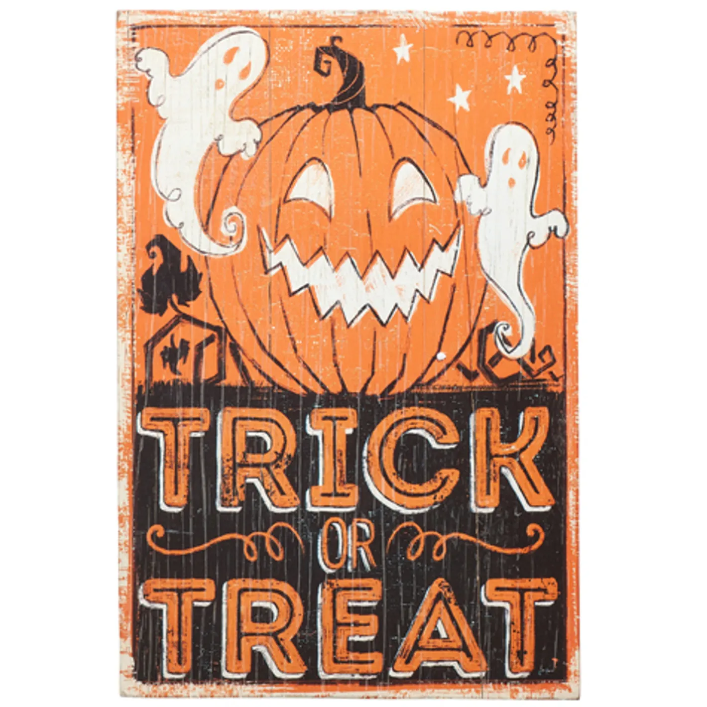 Raz Imports Raz 18" Trick or Treat Wooden Halloween Sign 4428065 Hot