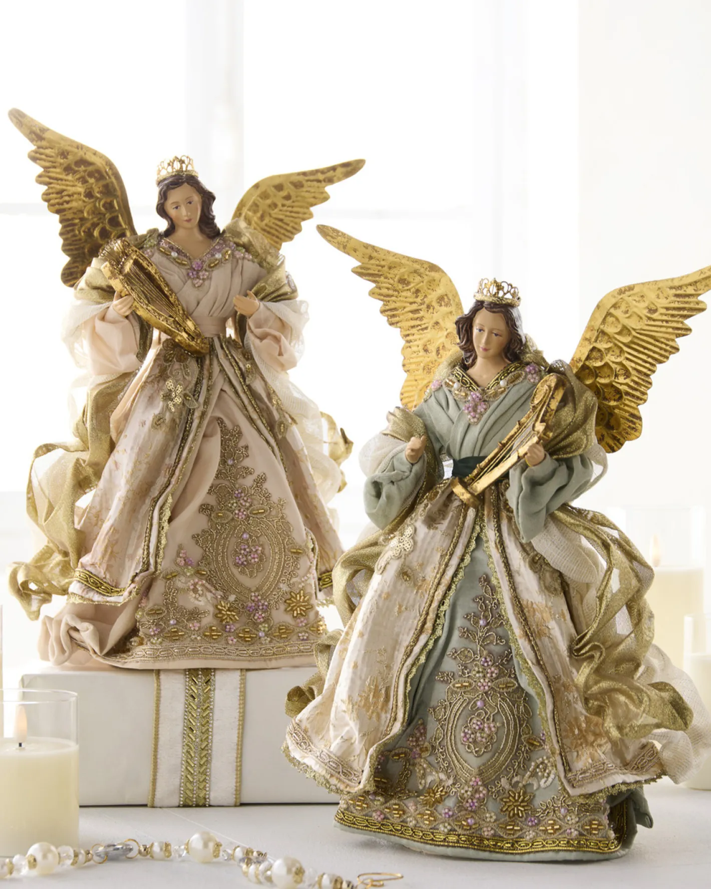 Raz Imports Raz 16" Victorian Angel Tree Topper Christmas Figure 4510653 Discount