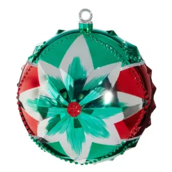 Raz Imports Raz 10" Vintage Inspired Star Large Ball Christmas Ornament 4432722 New